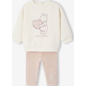 Disney WINNIE DE POEG babyset fleece sweater + legging van fluweel / velours vanille