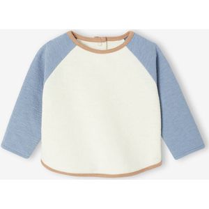 T-shirt babypakje met lange mouwen colorblock ecru