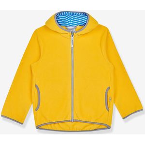 Fleece kinderjas PAUKKU FINKID, zip-in binnenjas geel