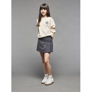 Geplooide skort voor meisjes JONEN antraciet