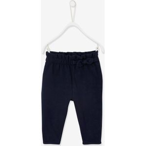 Molton babybroek met elastische taille inkt