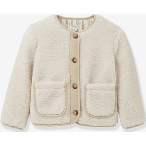 Jas van sherpa voor meisjes CYRILLUS ecru