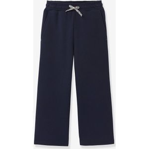 Joggingbroek voor meisjes van biologisch katoen CYRILLUS marineblauw