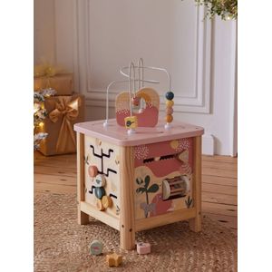 Activiteitenkubus - Hout - Multicolor - 5 Hoeken - 30 x 30 x 40 cm
