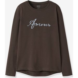 T-shirt met lange mouwen NKFVIX meisje NAME IT bruin