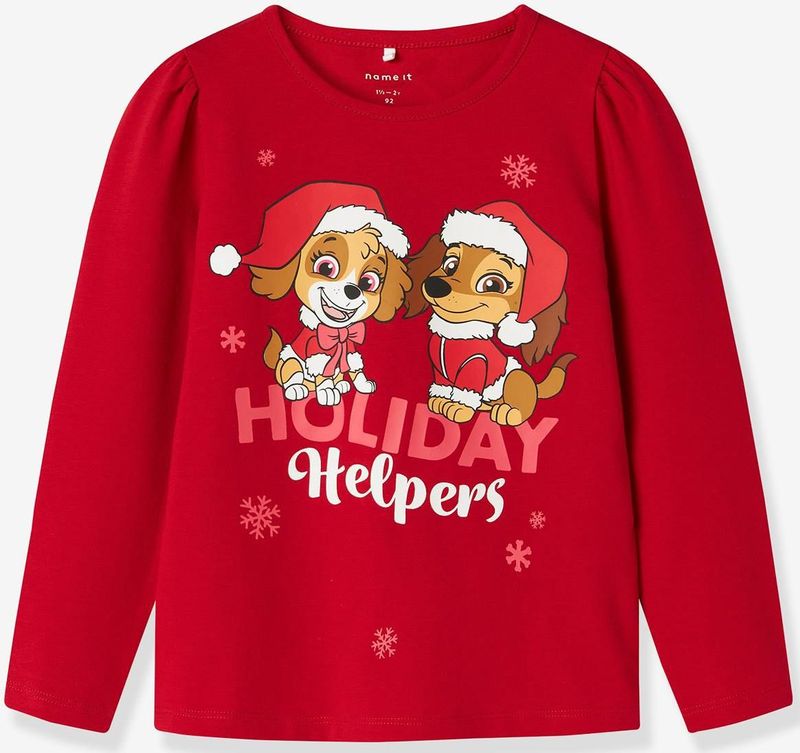 Paw Patrol - Kerst Top - Jersey - Lange Mouwen - Regular Fit