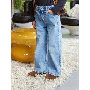 Wijde meisjesjeans stone
