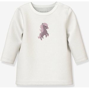 T-shirt met lange mouwen NBFVUBIE baby meisje NAME IT Boxy-Fit ecru