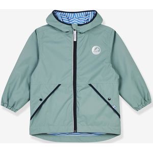FINKID - PUUSKIAINEN - Outdoor Kinderjas - Turquoiseblauw - Zip-in Systeem