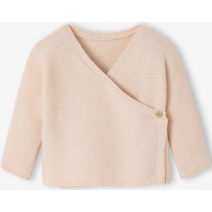 Brassière vest baby van wol en katoen rozen