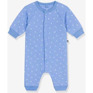 Lange baby-overall met kleine ankers print van PETIT BATEAU blauw