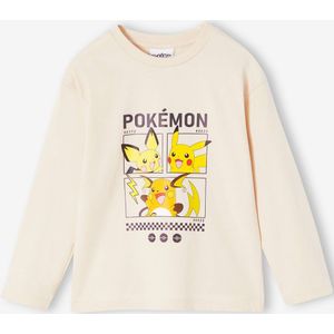 T-shirt Pikachu Evolution Pokemonjongens zandbeige
