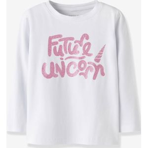 Top - Biologisch Katoen - Lange Mouwen - Glitterprint - Regular Fit