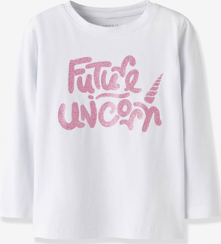 Top - Biologisch Katoen - Lange Mouwen - Glitterprint - Regular Fit