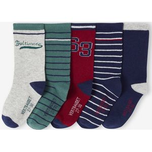 Set van 5 paar sokken > jongen inktblauw