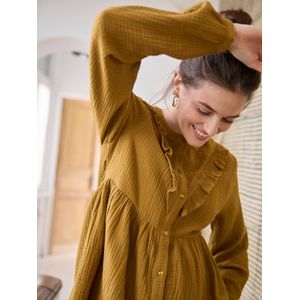 Vertbaudet - Zwangerschapsblouse - Katoengaas - Lichtblauw