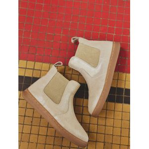 Leren Kuitlaarzen - Brons