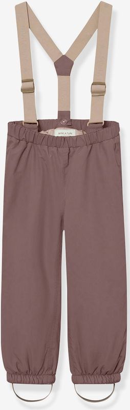 Unisex - Fleece Gevoerde Jas - Pruim - Voor Baby's