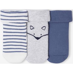 Set van 3 paar sokken > baby jongen grijsblauw