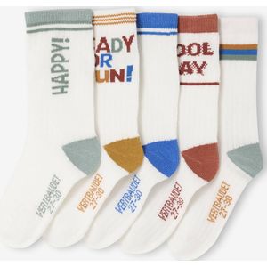 Set van 5 paar sokken > jongen ecru