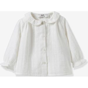 Babyblouse in katoenen gaas CYRILLUS ecru