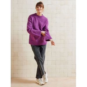 Rechtstreeks zwangerschapsbroek met naadloze band denimgrijs