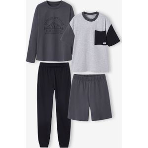 Set van 2 jongenspyjama's Jonen zwart