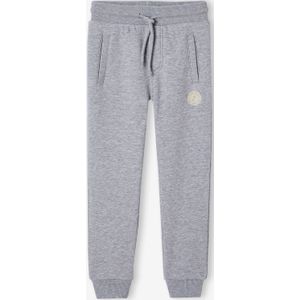 Joggingbroek van molton jongens grijs