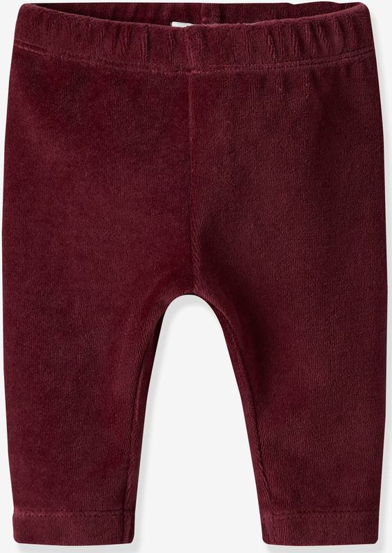 Legging en fluweel / velours NBFROXY baby meisje NAME IT bordeauxrood
