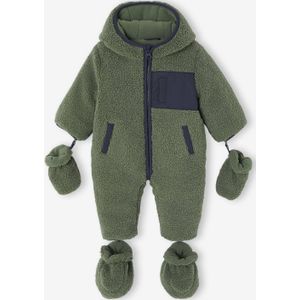 Babypakje voor pasgeborenen van sherpa kaki