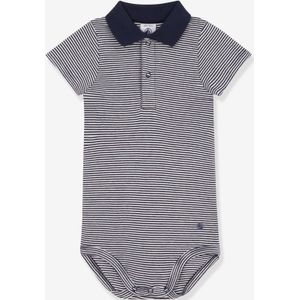 PETIT BATEAU - Rompertje - Korte Mouwen - Allover Strepen - 100% Katoen