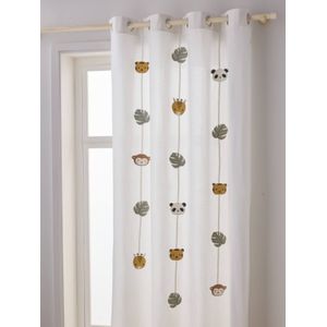 Vitrages - Wit - Polyester - Transparant