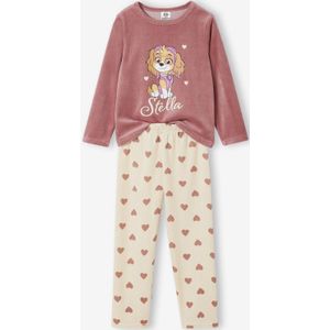 Pyjama meisjes PAW PATROL in fluweel / velours rouge