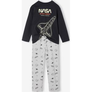 Tweekleurige pyjama voor jongens NASA nachtblauw