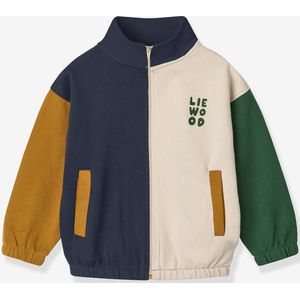 Sweater met rits Cassius voor kinderen marineblauw