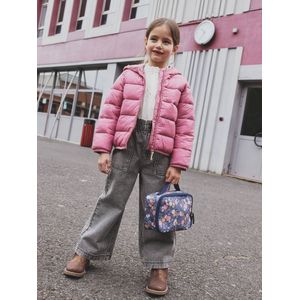 Lichtgewicht donsjas met capuchon voor meisjes oudroze