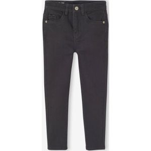 Slim meisjesbroek smalle lichaamsbouw antraciet