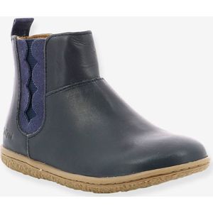 Laarsjes Vetudi KICKERS voor meisjes metallic marineblauw