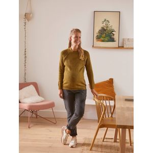 Vertbaudet - Zwangerschaps- en Borstvoedingstrui - Olijfgroen - Averecht Gebreid Tricot