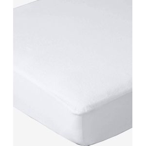 Matrashoes van waterdichte, warmteregulerende badstof wit