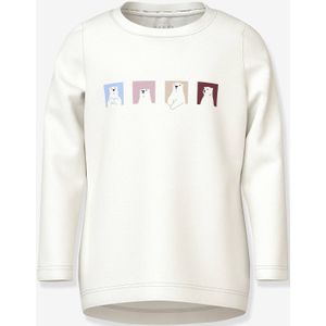 T-shirt met lange mouwen NMFVIX meisje NAME IT ecru