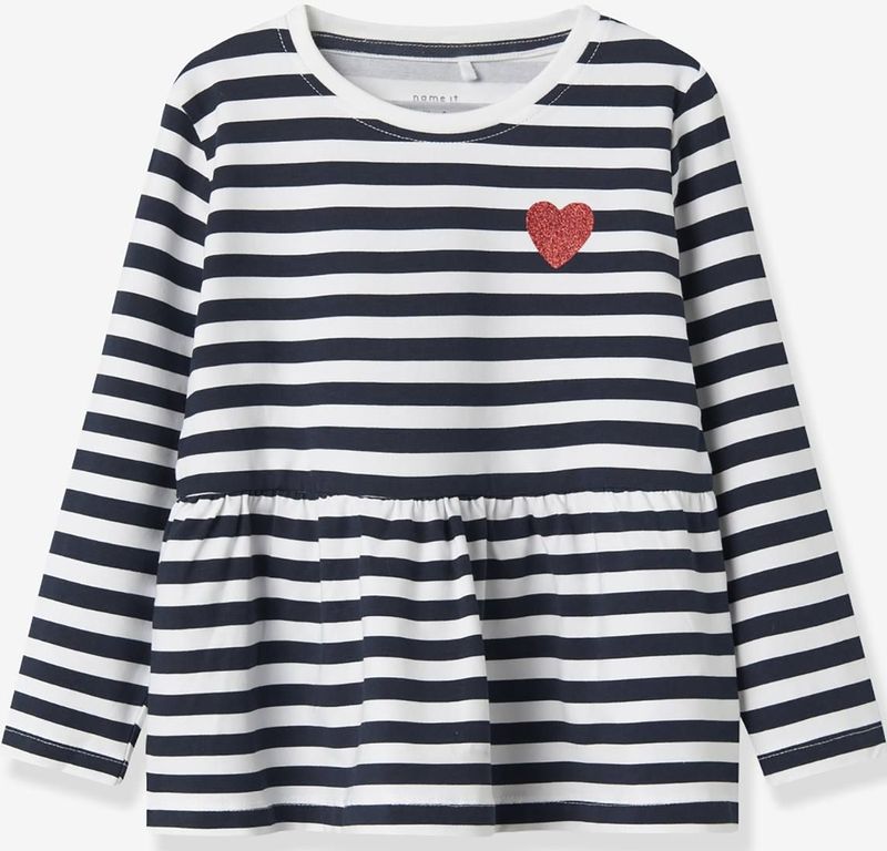 T-shirt met lange mouwen voor meisjes NMFLIONA NAME IT marineblauw