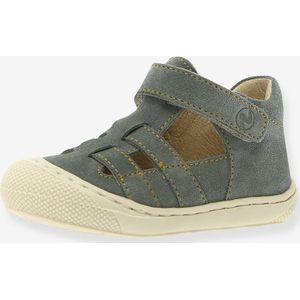 Halfopen baby boots NATURINO saliegroen