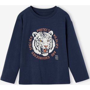 Roarrr! - T-shirt - Nachtblauw - Katoen - Tijgermotief