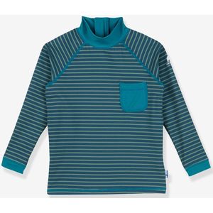 T-shirt met lange mouwen en UV-bescherming DELFIINI EKO FINKID oceaanblauw