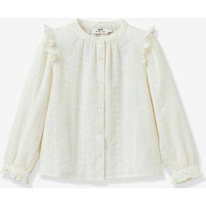 Geborduurde blouse voor meisjes CYRILLUS ecru