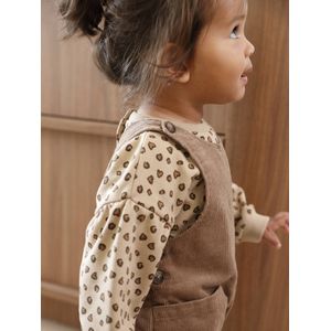 Sweater met luipaardprint taupe