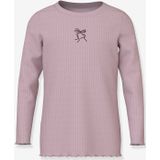 T-shirt met lange mouwen met glitterende harten NMFVEMMA meisje NAME IT Slim-Fit lila