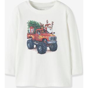 NAME IT - NMMVOSMAS - Longsleeve - Groen Rood Zwart Wit - Kerstdesign