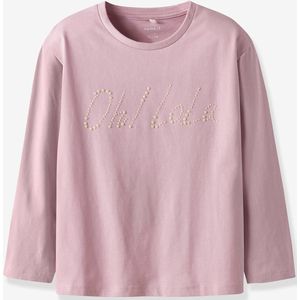 T-shirt met lange mouwen NKFRIKU meisje NAME IT Boxy-Fit lila